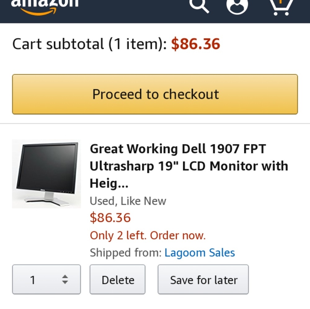 Dell Computer Monitor Screen - Picture 6 of 8
